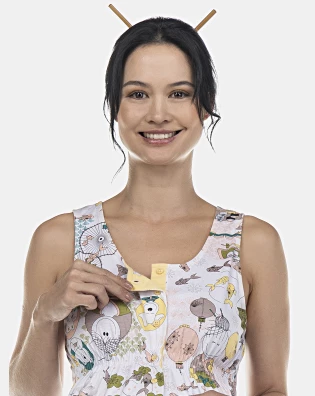 Camisola Feminina Gestante Regata Aberta