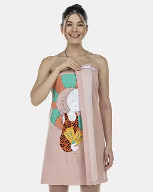 Roupão Feminino Adulto Saída de Banho Atoalhado