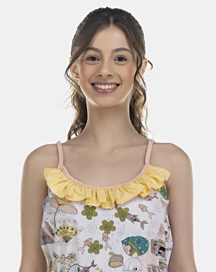Macacão Feminino Adulto Alça