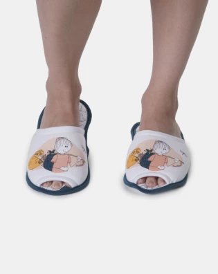 Pantufa com abertura adulto   