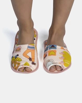 Pantufa Feminina Adulto Com Abertura