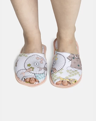 Pantufa Feminina Adulto Com Abertura
