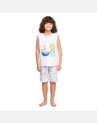 Pijama regata machão e bermuda