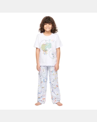 Conjunto Masculino Kids Manga Curta e Calça
