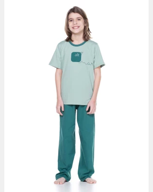 PIJAMA MANGA CURTA E CALÇA