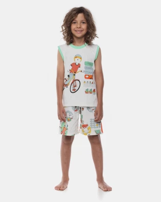 Pijama Regata Machão e Bermuda