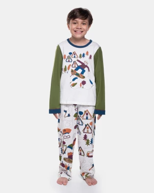 Pijama Manga Longa e Calça