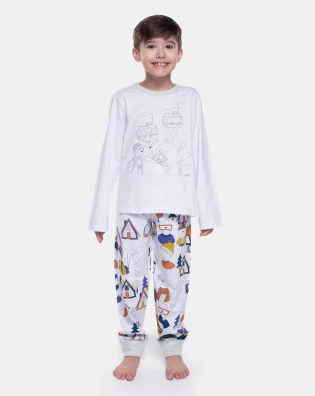 Pijama Manga Longa e Calça
