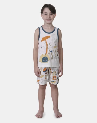 Pijama regata e bermuda