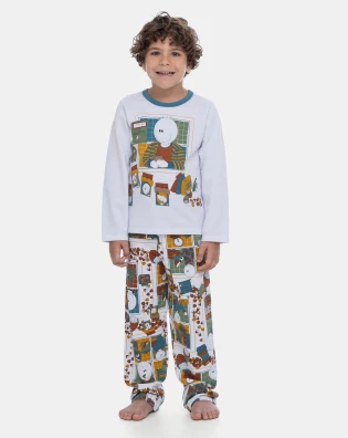 Pijama Manga Longa e Calça