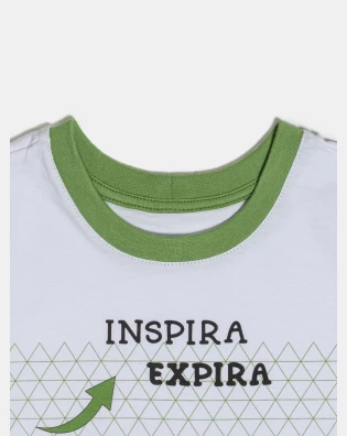 Pijama Masculino Kids Manga Curta e Bermuda
