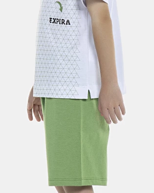 Pijama Masculino Kids Manga Curta e Bermuda