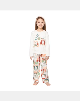 Pijama manga longa e calça