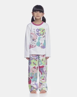 Conjunto Feminino Kids Manga Longa e Calça Moletinho