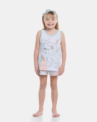 Pijama regata e short       