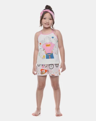Pijama Alça e Short