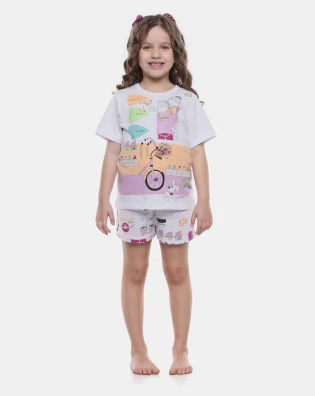 Pijama Manga Curta e Short