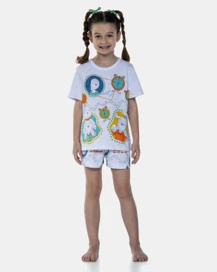 Pijama Manga Curta e Short
