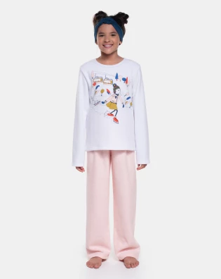 Pijama Manga Longa e Calça