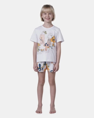 Pijama manga curta e short