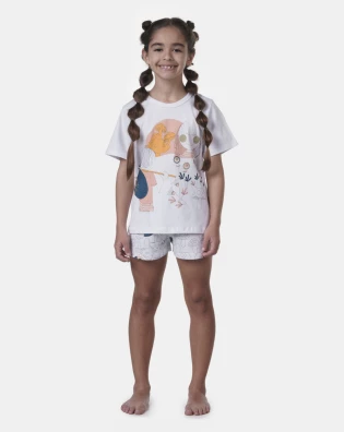 Pijama manga curta e short