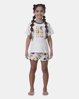 Pijama manga curta e short