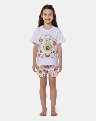Pijama manga curta e short