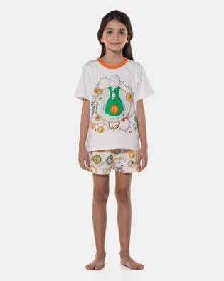 Pijama manga curta e short 
