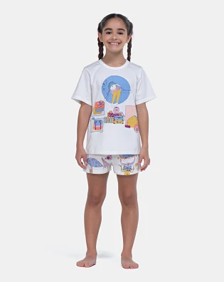 Pijama Manga Curta e Short