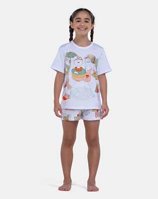 Pijama Manga Curta e Short