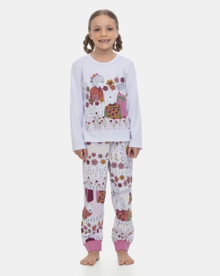 Pijama Manga Longa e Calça