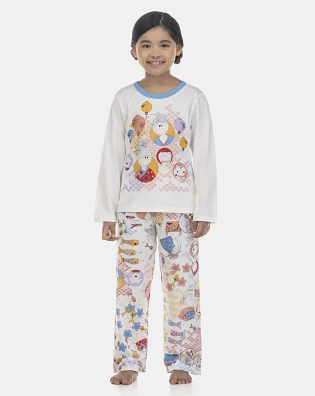 Pijama Feminino Kids Manga Curta e Calça