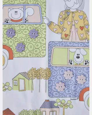 Pijama Feminino Kids Manga Longa e Calça