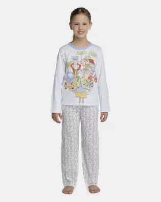 Pijama Feminino Kids Manga Longa e Calça