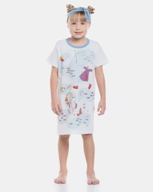 Camisão manga curta               