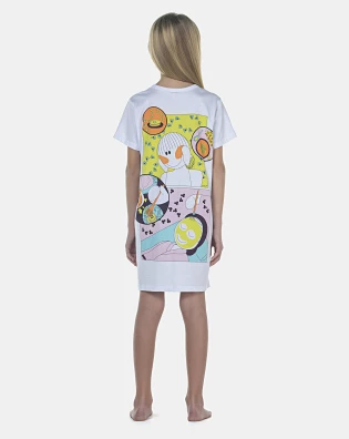 Camisão Feminino Kids Manga Curta