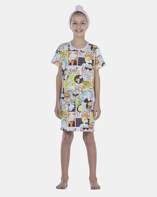 Camisão Feminino Kids Manga Curta