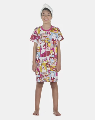 Camisão Feminino Kids Manga Curta