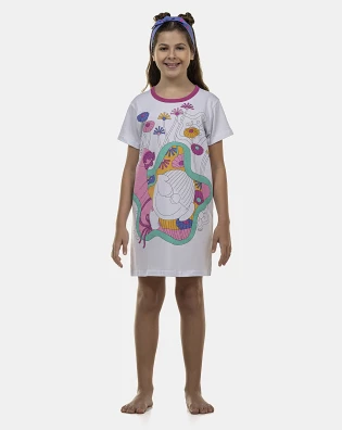 Camisão Feminino Kids Manga Curta