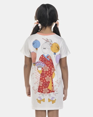 Camisão Feminino Kids Manga Curta
