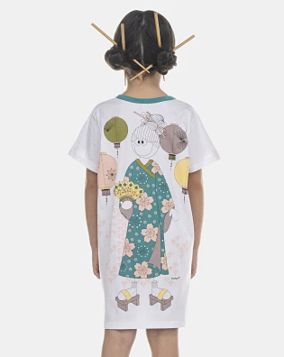 Camisão Feminino Kids Manga Curta