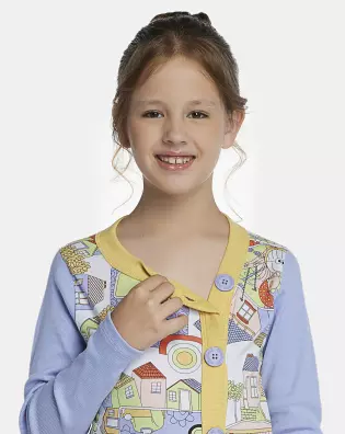 Macacão Feminino Kids Manga Longa