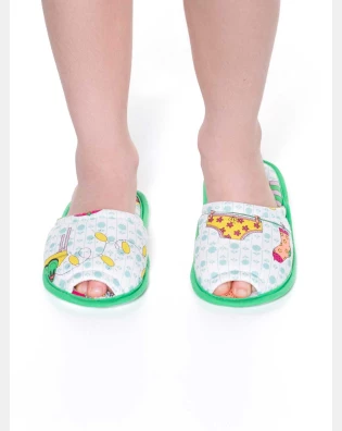 PANTUFA FEMININA COM ABERTURA INFANTIL - 5 A 12 ANOS
