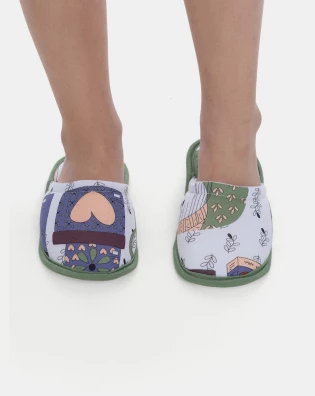 Pantufa Fechada Infantil Sonhart Feminina Estampada