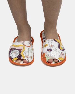 Pantufa Feminina Kids Com Abertura