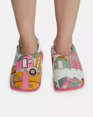 Pantufa Feminina Kids Fechada Com Elástico
