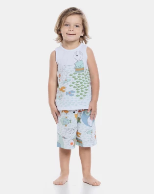 Pijama regata e bermuda