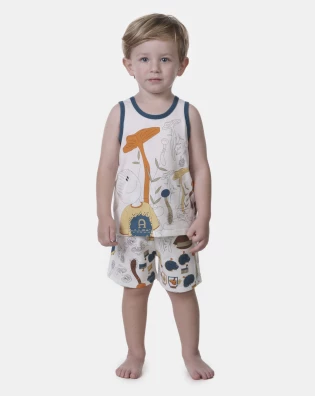 Pijama regata e bermuda