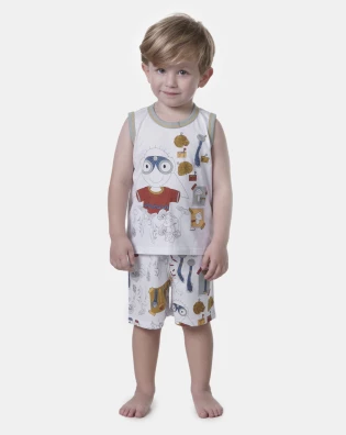 Pijama regata machão e bermuda