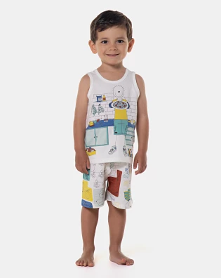 Pijama regata e bermuda